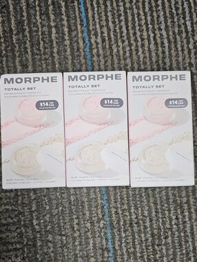 Morphe Totally Set Brighten & Set Powder Duo Bundle Qty 3 New in Boxes